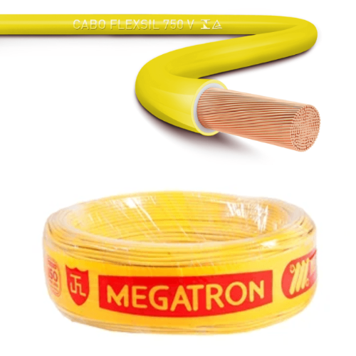 Cabo Flexível Amarelo de 4,0mm Megatron